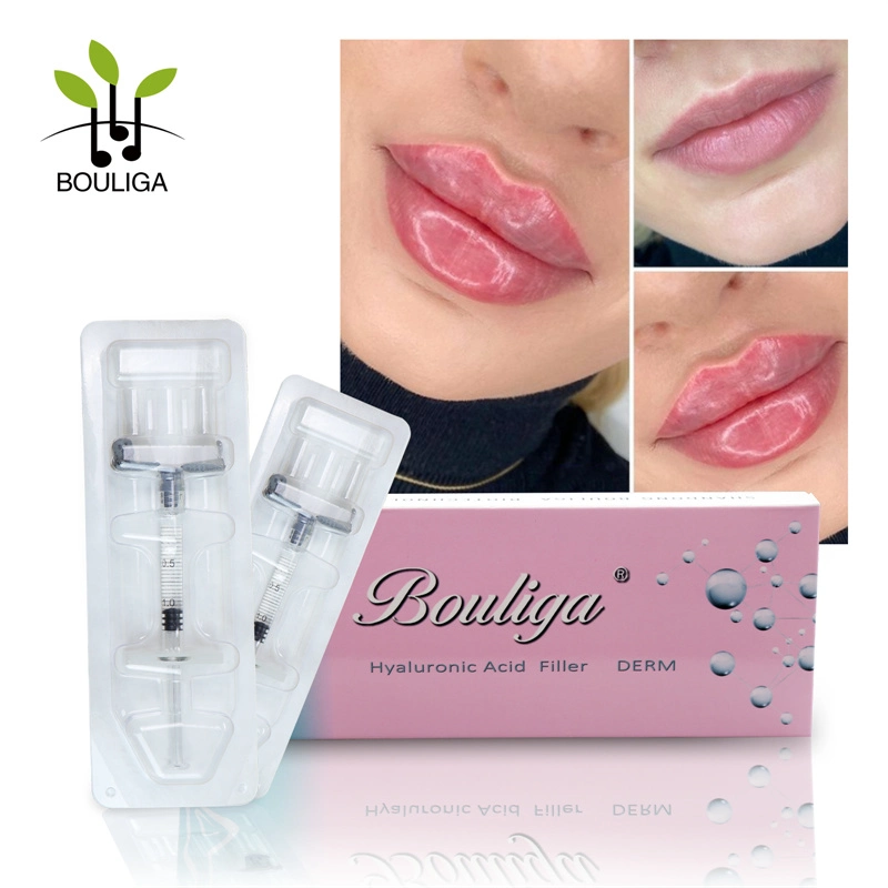 Cross Linked Injectable 1ml 2ml Hyaluronic Acid Dermal Filler for Lip