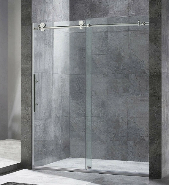 Bathroom Fittings Frameless Shower Enclosure Glass Sliding Door System Hinges