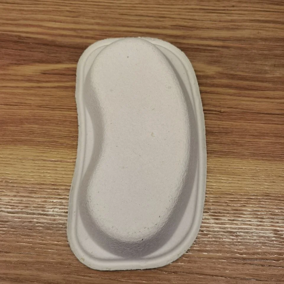 Disposable Trays Biodegradable Basin Disposable Carton Kidney Dishes Kidney-Shape Plate