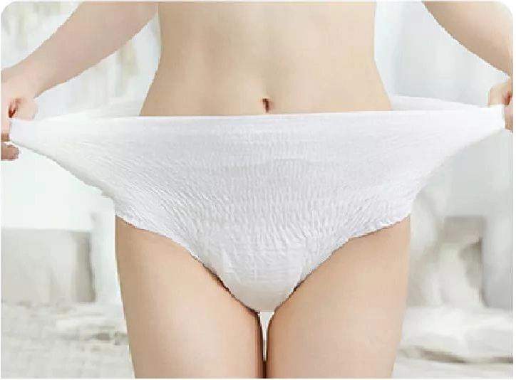 Overnight Lady Postpartum Underwear Cotton Period Panties Adult Diaper Pants Women Menstrual Diaper Pants