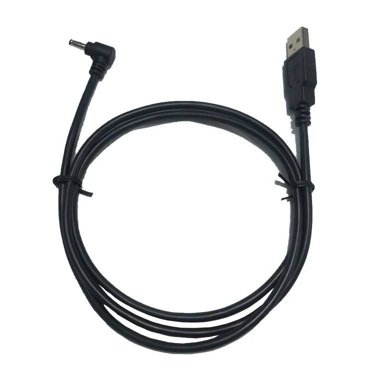 Cable de carga macho USB 2,0 tipo a de 90 grados a Alimentación CC macho capaz