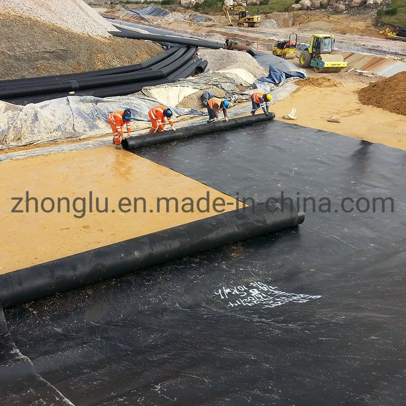 1mm 1.5mm Eco-Friendly HDPE Tailing Tank Smooth Geomembrane Pond Liner