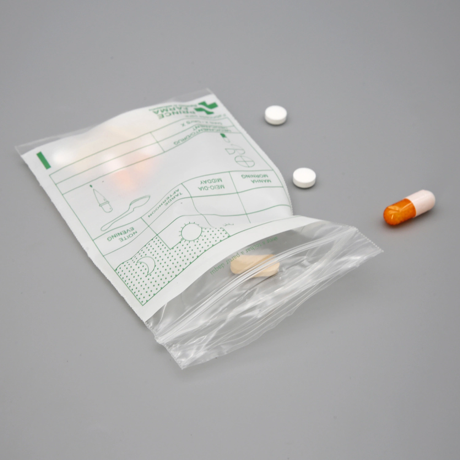 Customized 100% LDPE Tablet Envelope Plastic Medicine Envelope