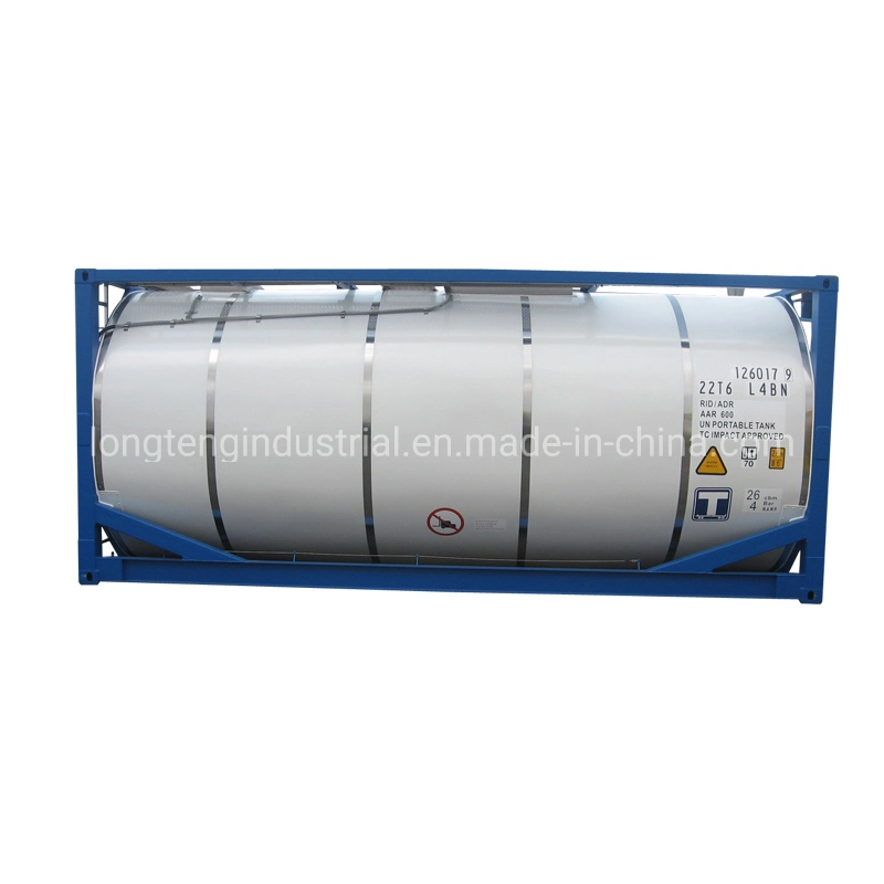 ASME Standard Butyl T14 20 Feet ISO Tank Container for Sulfuric Acid