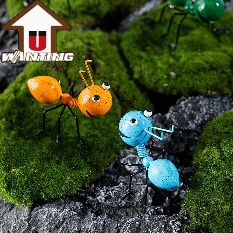 Atacado Creative Metal Ant Craft quatro cores Set Garden Landscape Decoração adorável