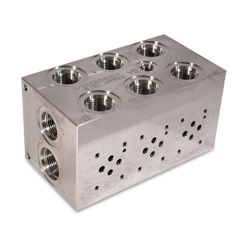 High Quality CNC Machining Hydraulic Manifold Relief Integrated Valve Block for Truck Machine