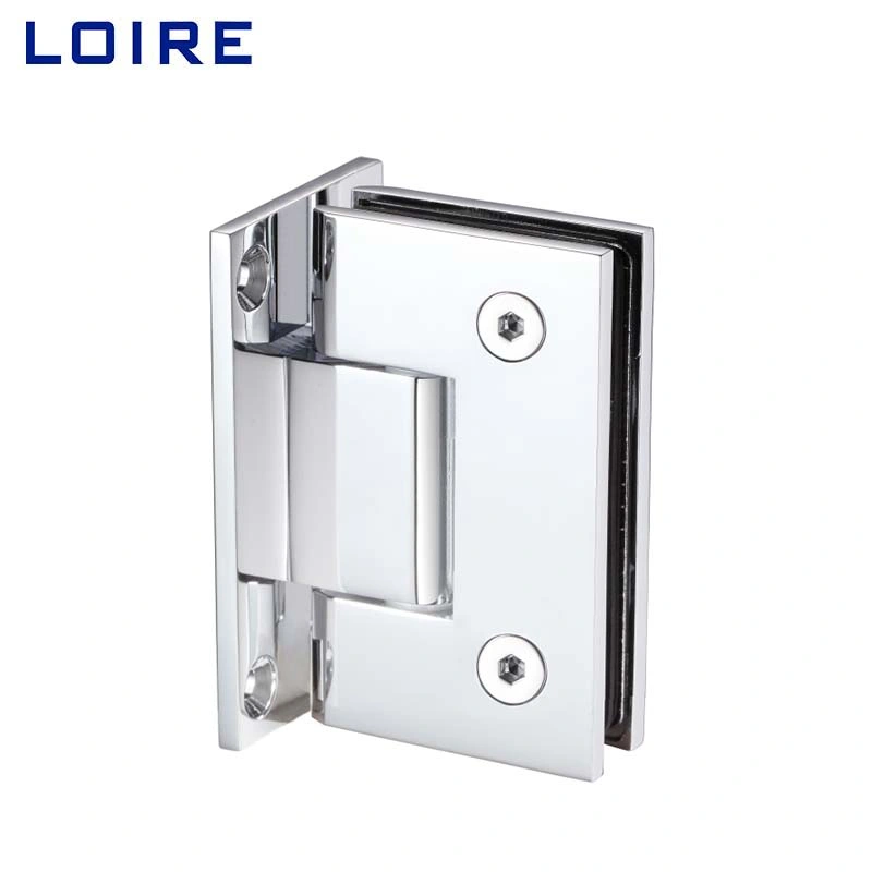 Loire Glass Door Matte Black Orb Brass Standard Duty Square Wall to Glass Wall Mount Brass Glass Shower Door Pivot Hinges Hardware for Bathroom Room