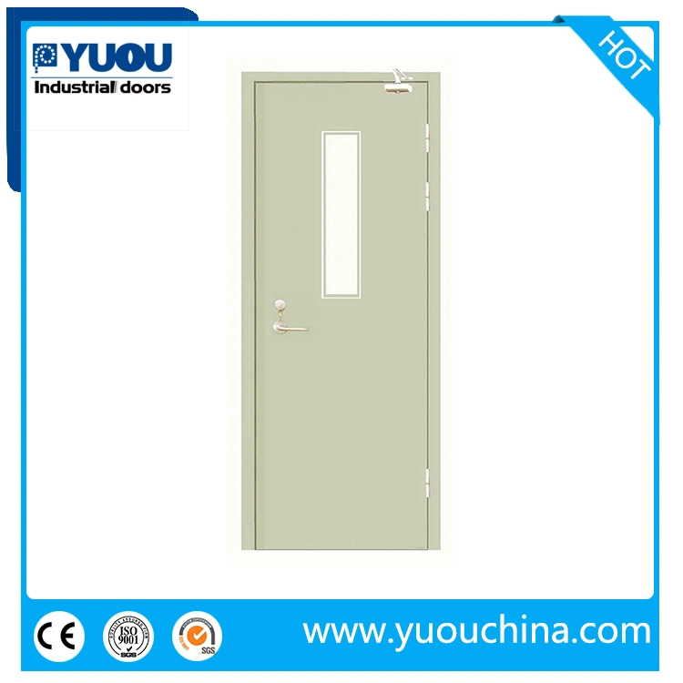 High quality/High cost performance  China Standard Certification 90 180 Minutes Fire Rated Proof Steel Glazed Metal or Stainless Steel Emergency Escape Exit Door