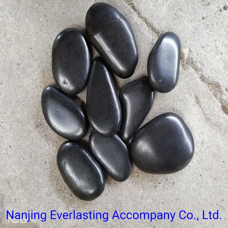 Garden Landscaping River Rock Black Beach Pebbles Polished Stone Pebble