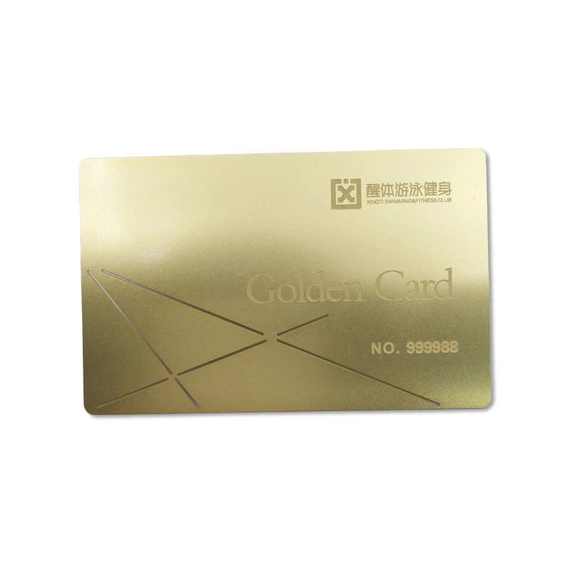 0.5mm Thickness Custom Design Die Cut Printing Cr80 Stainless Steel Metal Luxury Business Card