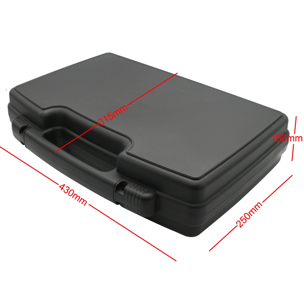 Chinese Manufacturer Storage Plastic Tool Box with Handle and Customized EVA Foam