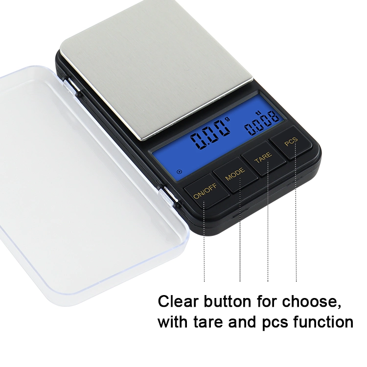 0.01g Double Units Blue Backlight Display Digital Jewelry Scale