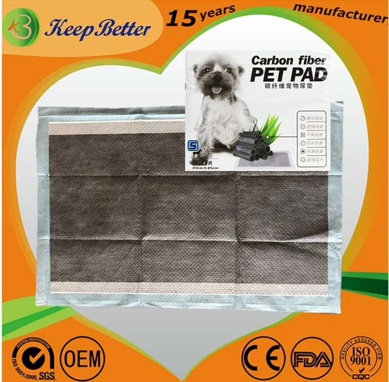 Odor Control Anti-Moisture Active Carbon Fiber Bamboo Charcoal Disposable Pet Puppy Dogs PEE Training Sanitary Pads