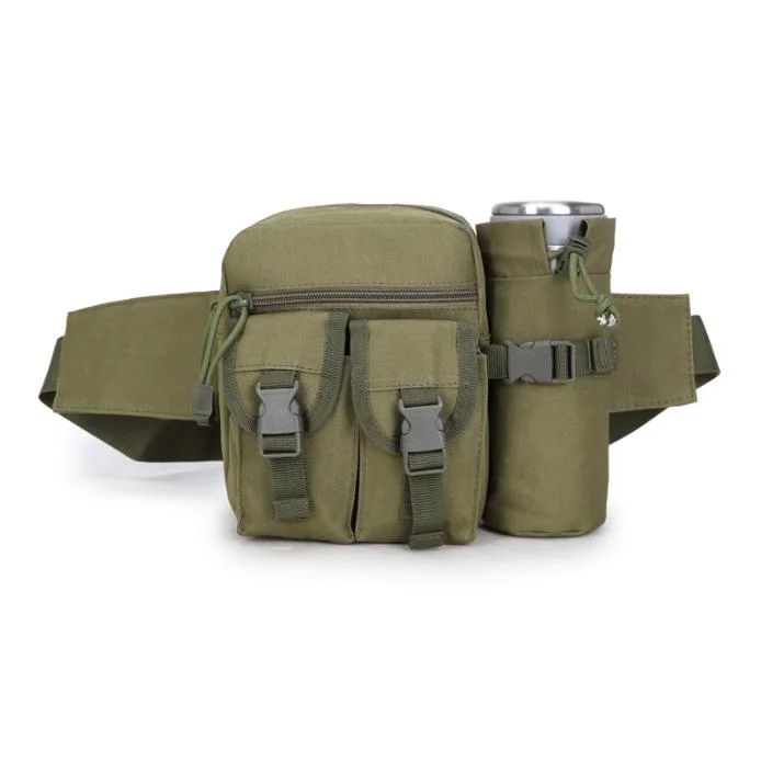 Military style Tactical Water Bottle Bag Leisure Outdoor Bag Sports Small Bag Camouflage Travel Waist Bag