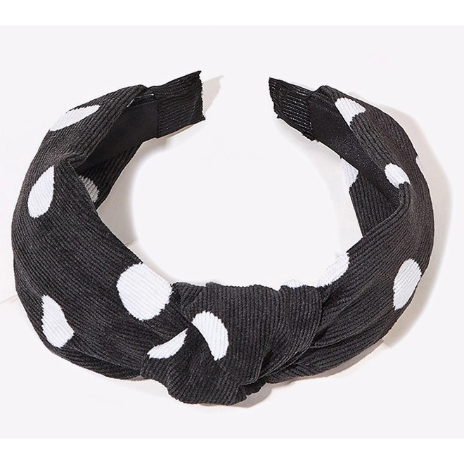 Retro Polka DOT Strip Knotted Hair Hoop Headband