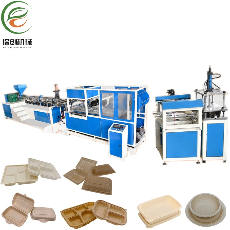 Fast Food Lunch Box Automatische High Speed Inline Formmaschine