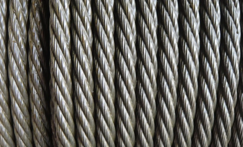 1770-2160MPa API ASTM DIN Electric Galvanized 6X37+FC 34mm Steel Wire Rope