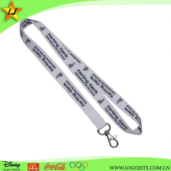 Custom Design Printed Polyester Sublimation Woven Lanyard with Badge Holder