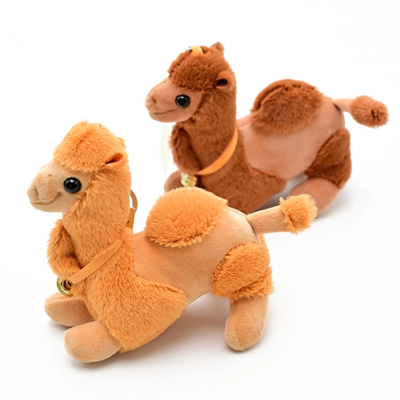 OEM ODM 12cm Soft Stuffed Camel Toy Cute Custom Animal Plush Keychains