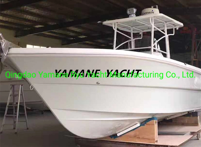 Yamane اليخت 27 ft 8.50 م مخصص لون T-Top Fiberglass Center Console قارب صيد أسماك رياضى