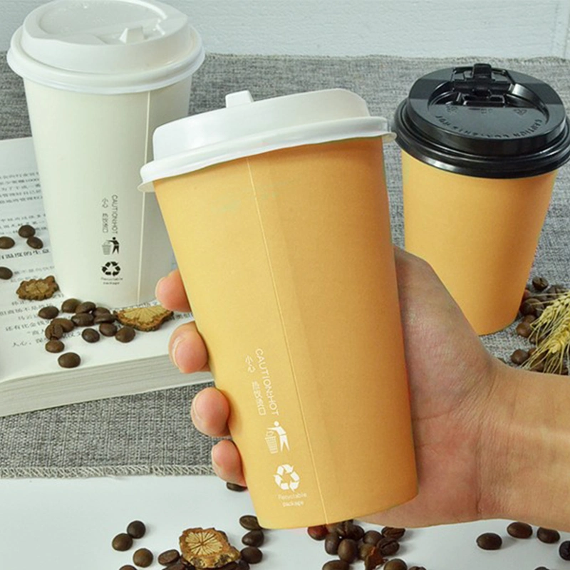 8oz 12oz Disposable Take out Hot Coffee Paper Cups