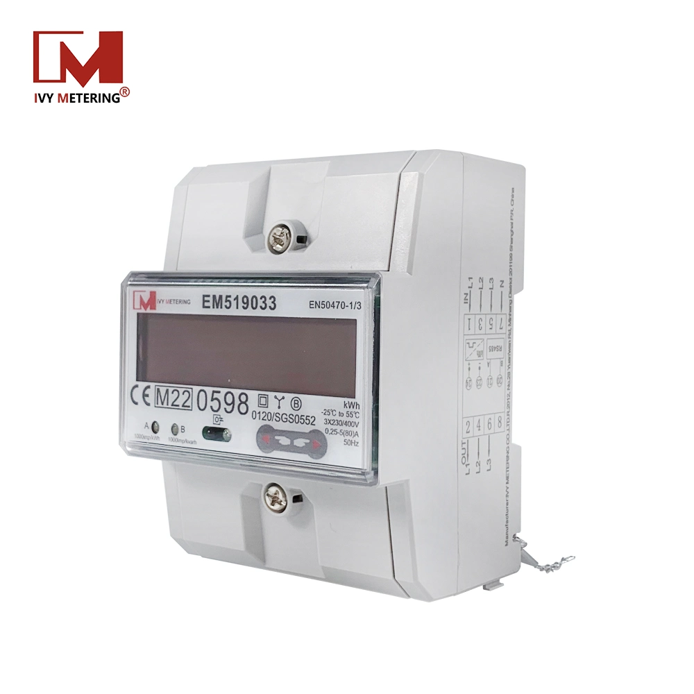 RS485 Modbus 3 Phase EV Charger PV Solar Energy Power Meter MID Approval Bidirectional Electricity Meters