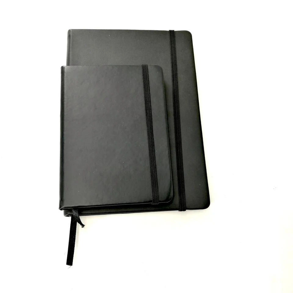 Custom Office Supplier Soft Cover Fashion Belly Band Notebook PU Leather A5 Notebook Journal