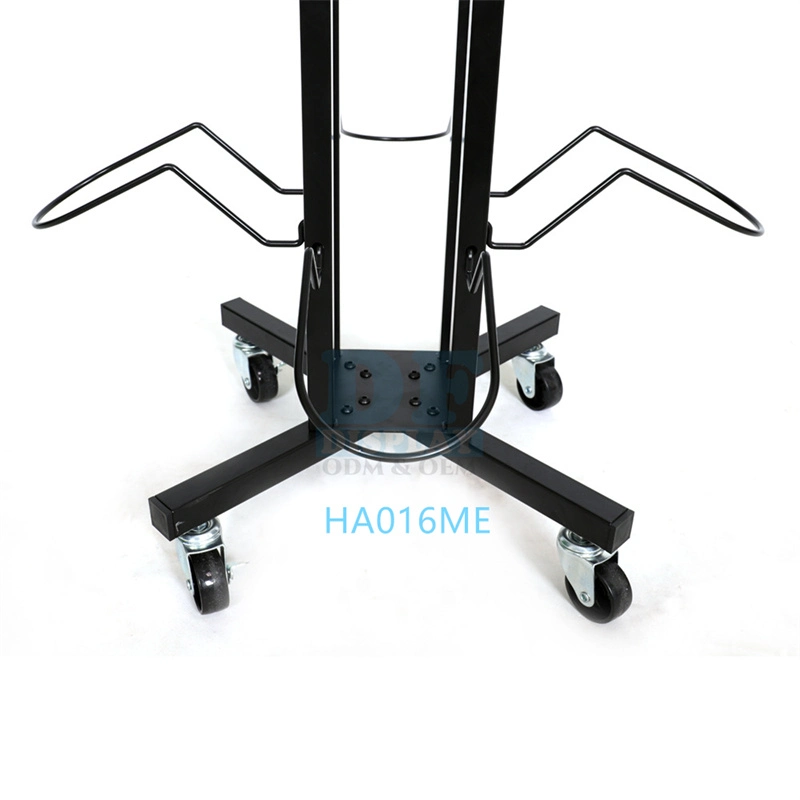 OEM Logo Metal Floor Stand Magnetic Floating Helmet Display Stand Commercial Motorcycle Helmet Display Rack