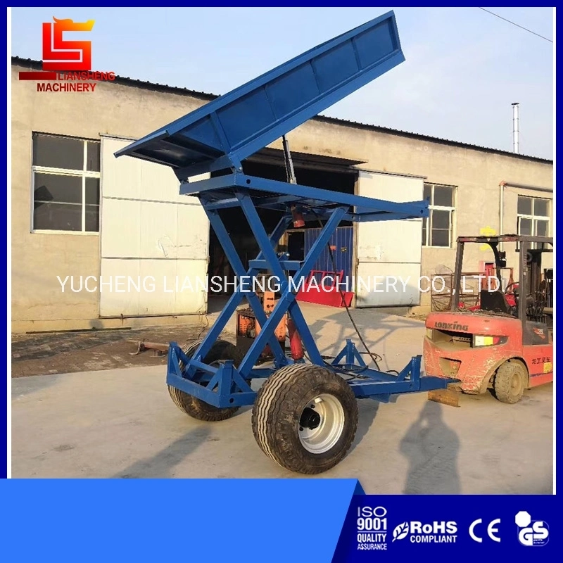 Southeast Asia Hot Sale Heightened Trailer, Sugarcane Hydraulic Dump Trailer, Sugarcane Transfer Truck Farm Hydraulic Tipping Trailer