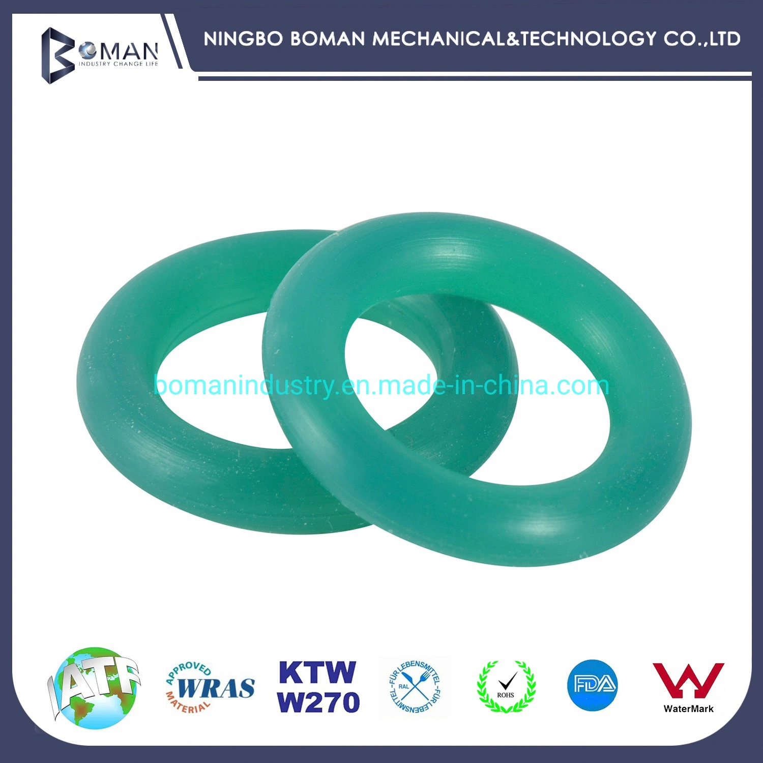 Red Color FEP Silicone O Ring, Rubber Seal, PTFE Coating O Ring for UV Inks