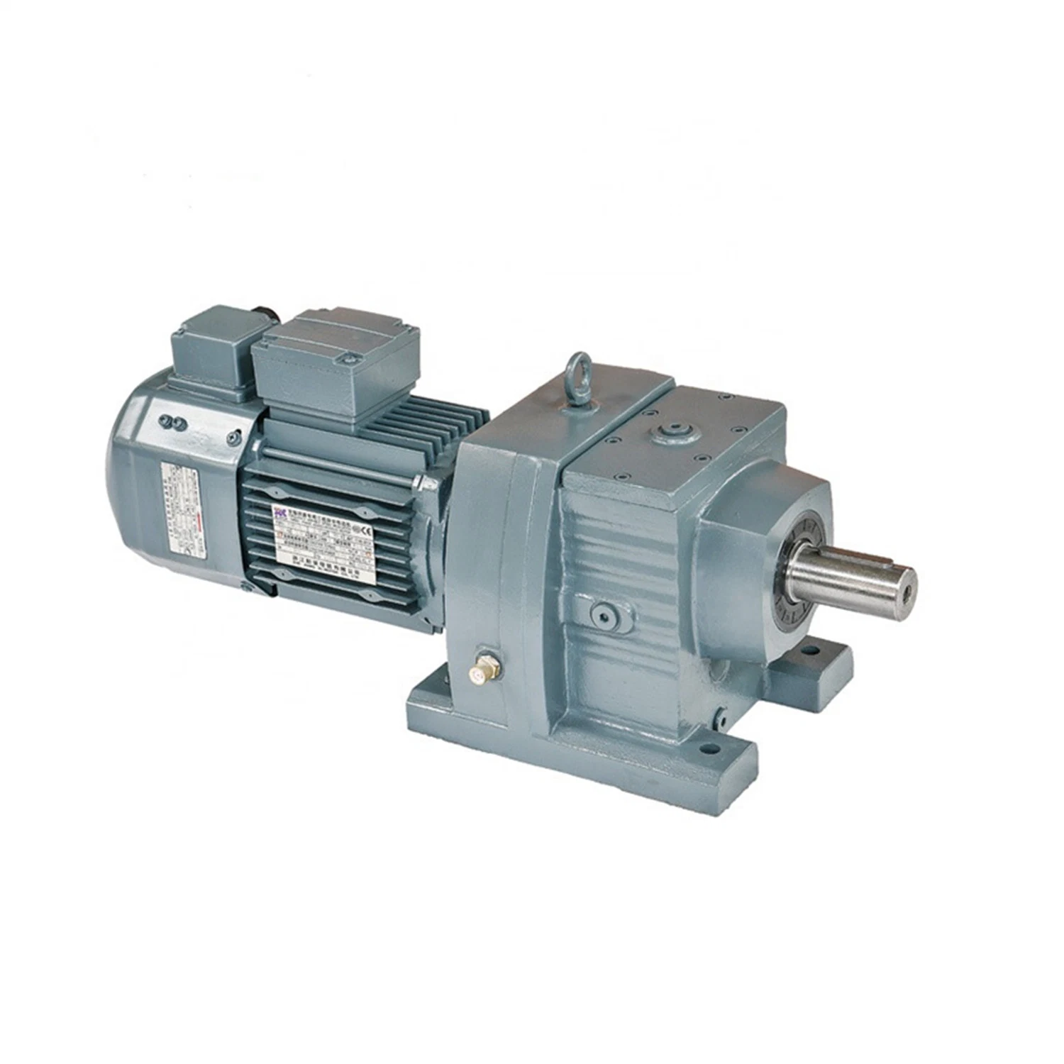 Inline Shaft Helical Gear Reducer AC Geared Motor for Conveyor Transmission