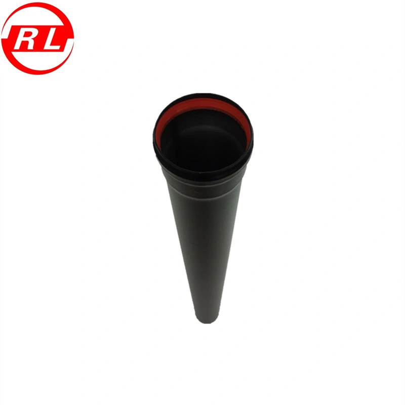 Black Single Wall Straight Pipe for Pellet Stoves