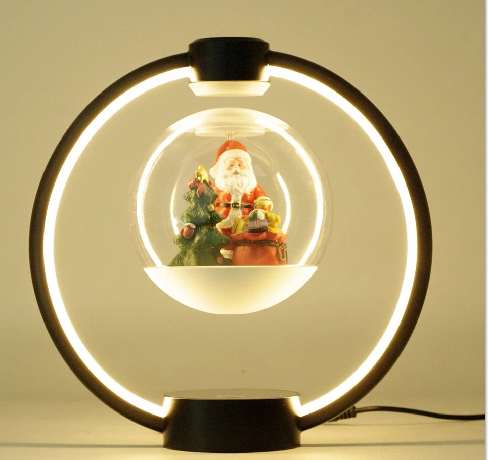 Ballon magnétique transparent de lévitation, cadeau de mariage flottant, ballon de Noël léger cadeau décor jouets promotion avec lumière LED