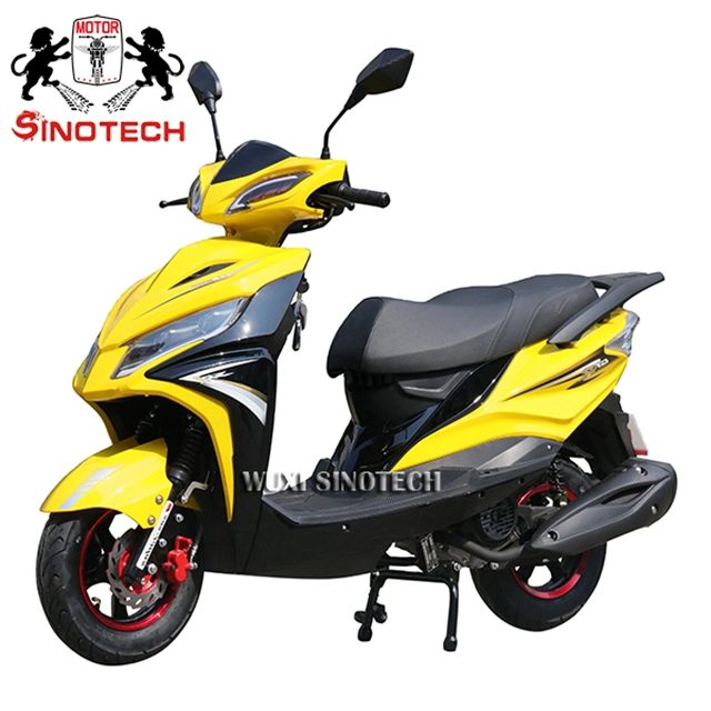 Coc Certificate 50cc Gas Moped Two Wheeler Electric Start Scooters Fuel Motorbike