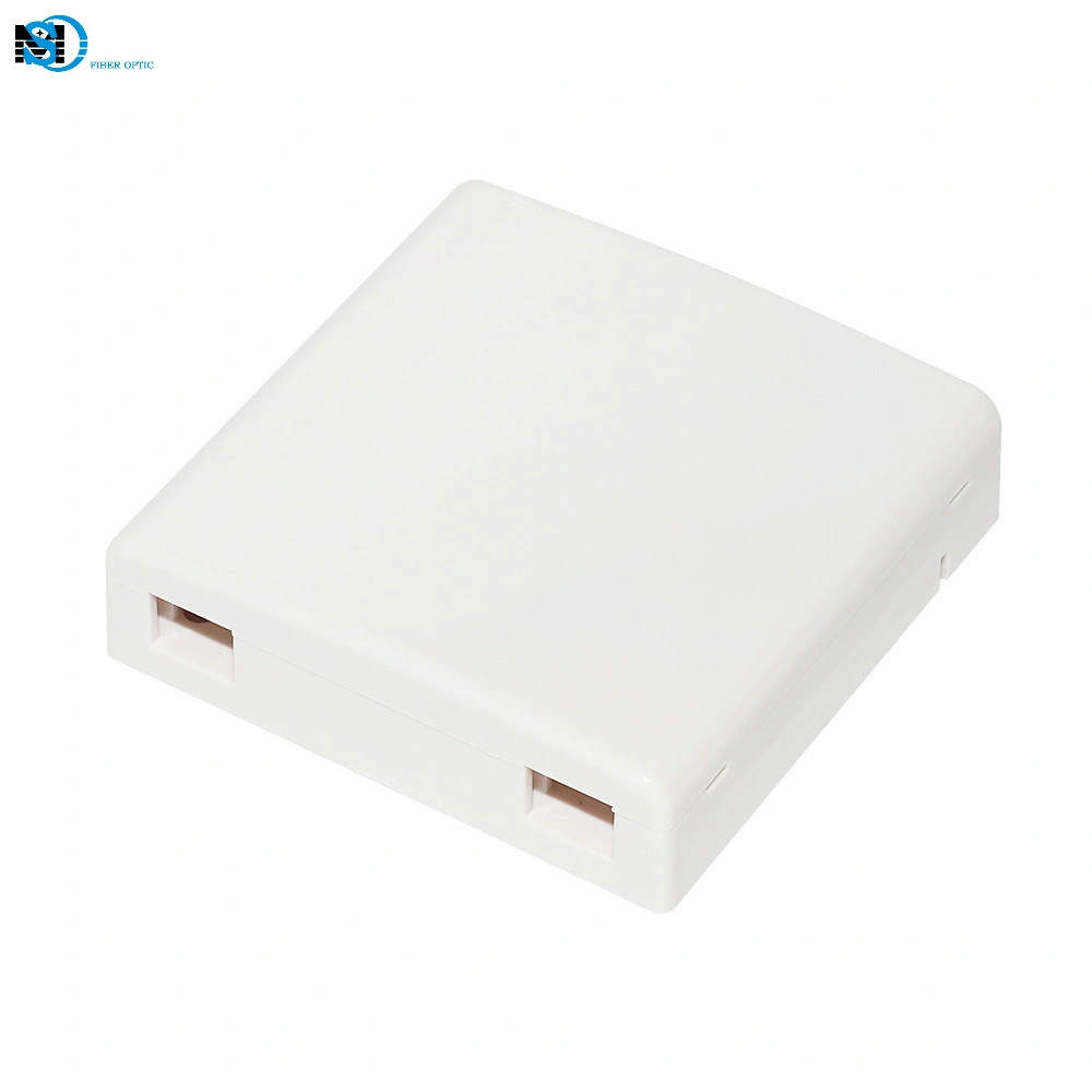 FTTH Optical Fiber Wall-Mounted Socket 86 Type Plastic Mini Box