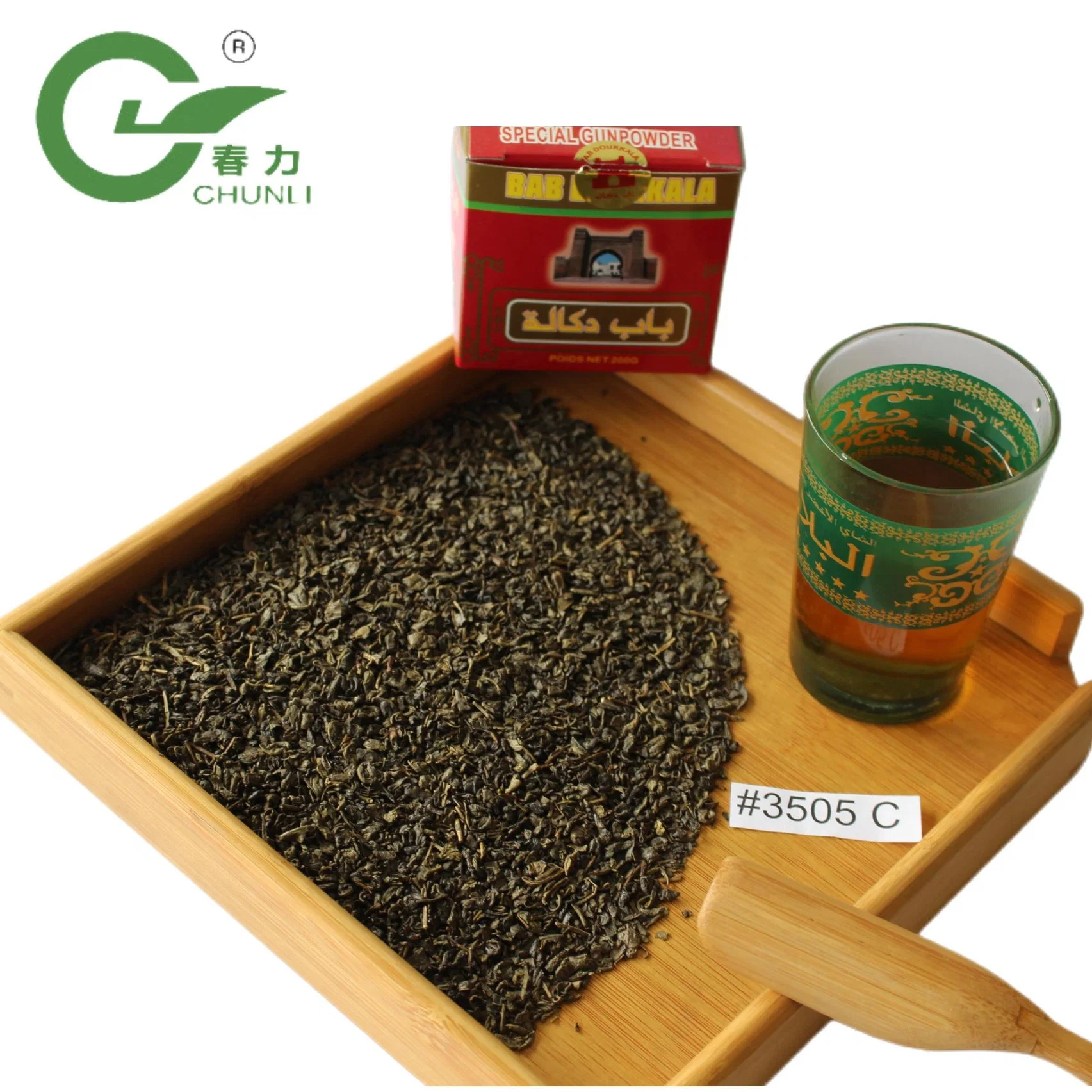 Chá Verde chinês Gunpowder 3505c Maroc África Slimming Chá