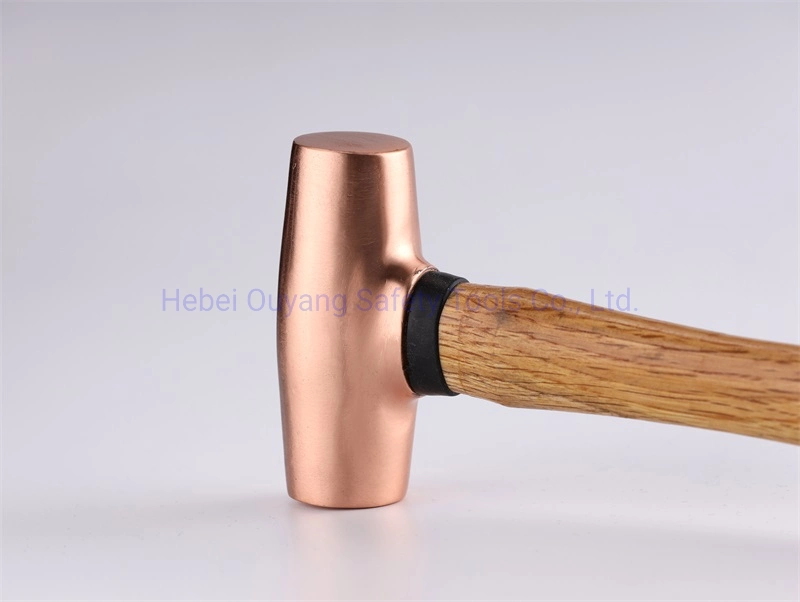 Copper Hammer, Wooden Handle, Mallet Type, 2lb