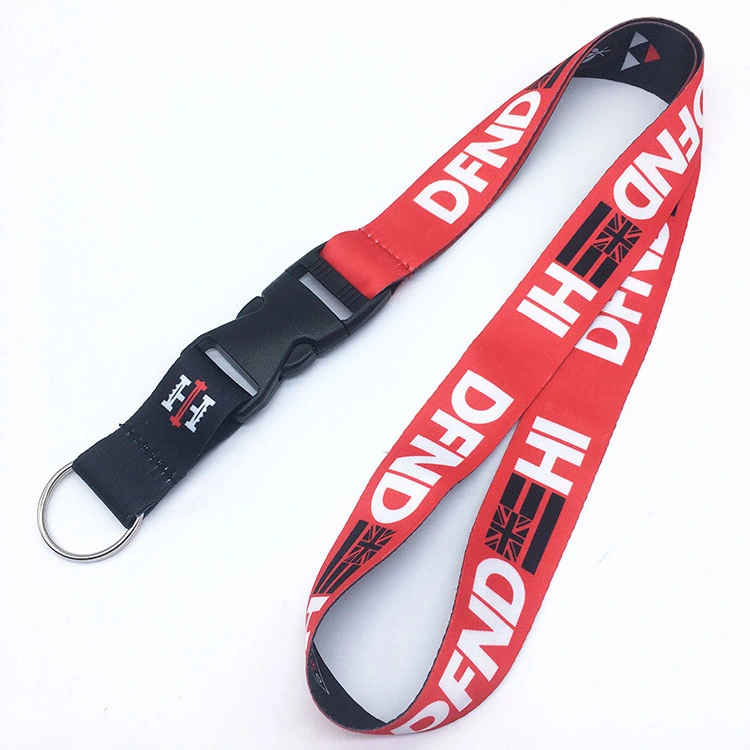 Promotional Custom Printed Neck Polyester Lanyard with Logo Free Sample