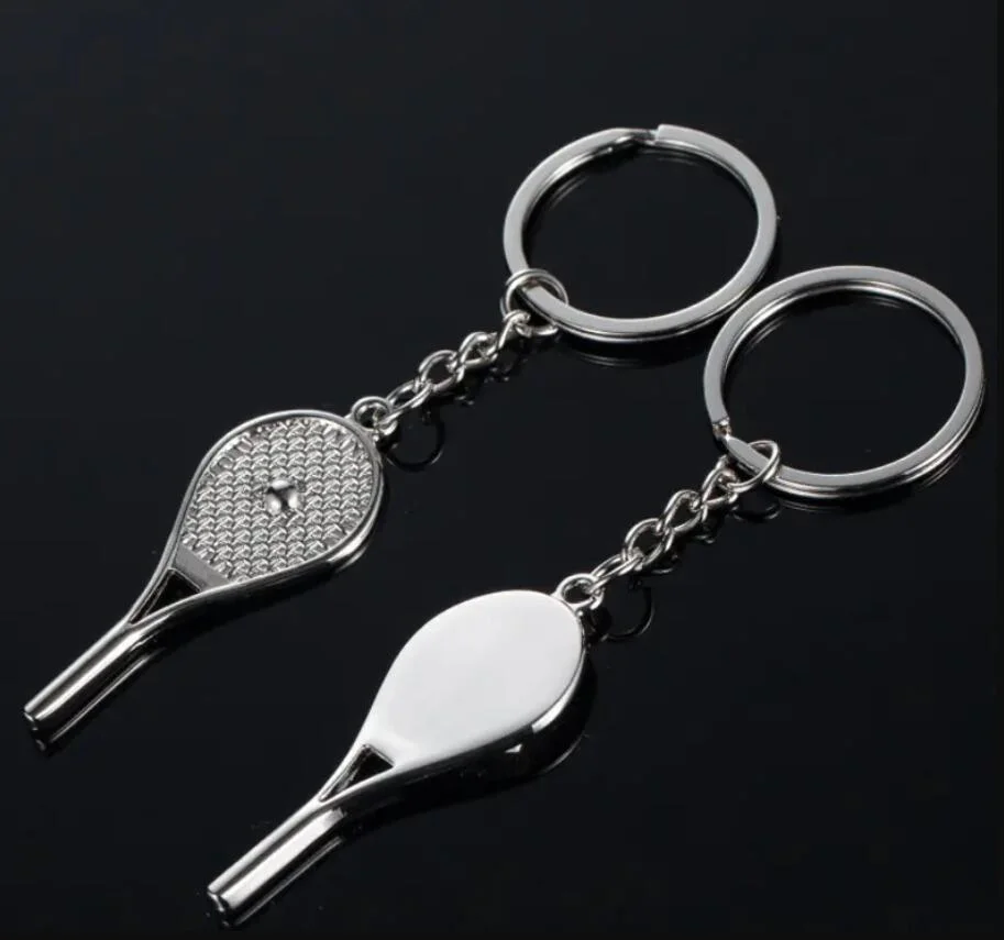 OEM Stainless Steel Tennis Ball Keychain