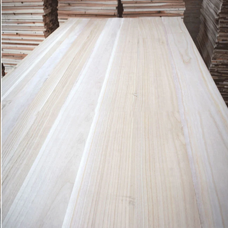 Tabla de muebles de madera cruda hecha a medida de madera sólida de Paulownia Plank de madera