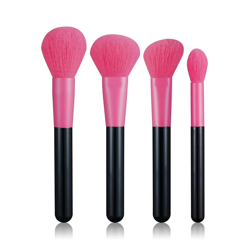 Conjunto de escovas de maquilhagem cor-de-rosa Fashion New Luxury com rótulo privado Kits de cosméticos 9PCS num só