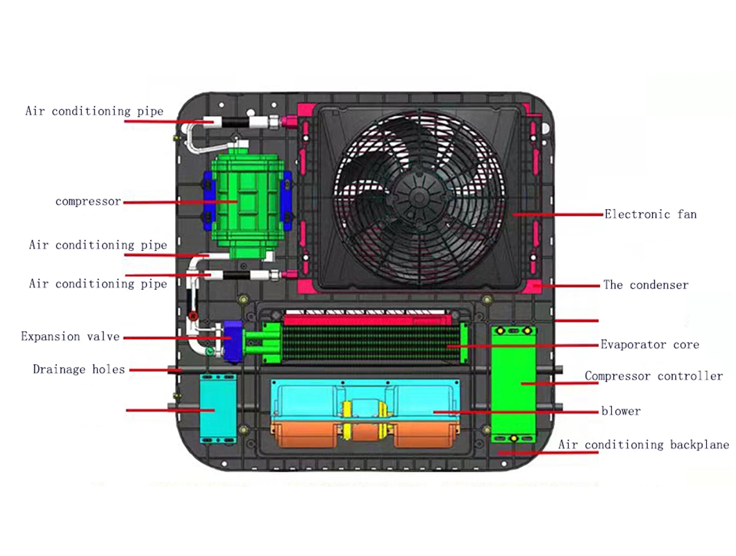 48-72V New Energy Electric Vehicles Air Conditioner