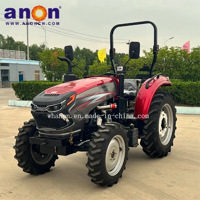 Anon 4WD Landtraktor 70HP Traktor mit Wasserkühlung 4 Zylinder für die Landwirtschaft