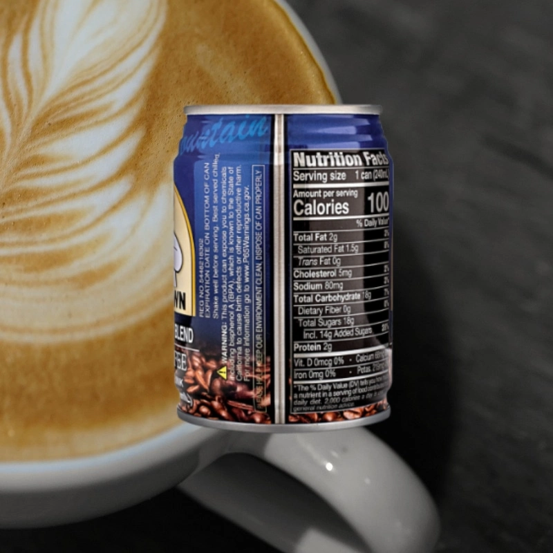 180ml Premium Beverage Eiskaffee in Dosen, trinkbereit Erfrischungsgetränk Latte Coffee