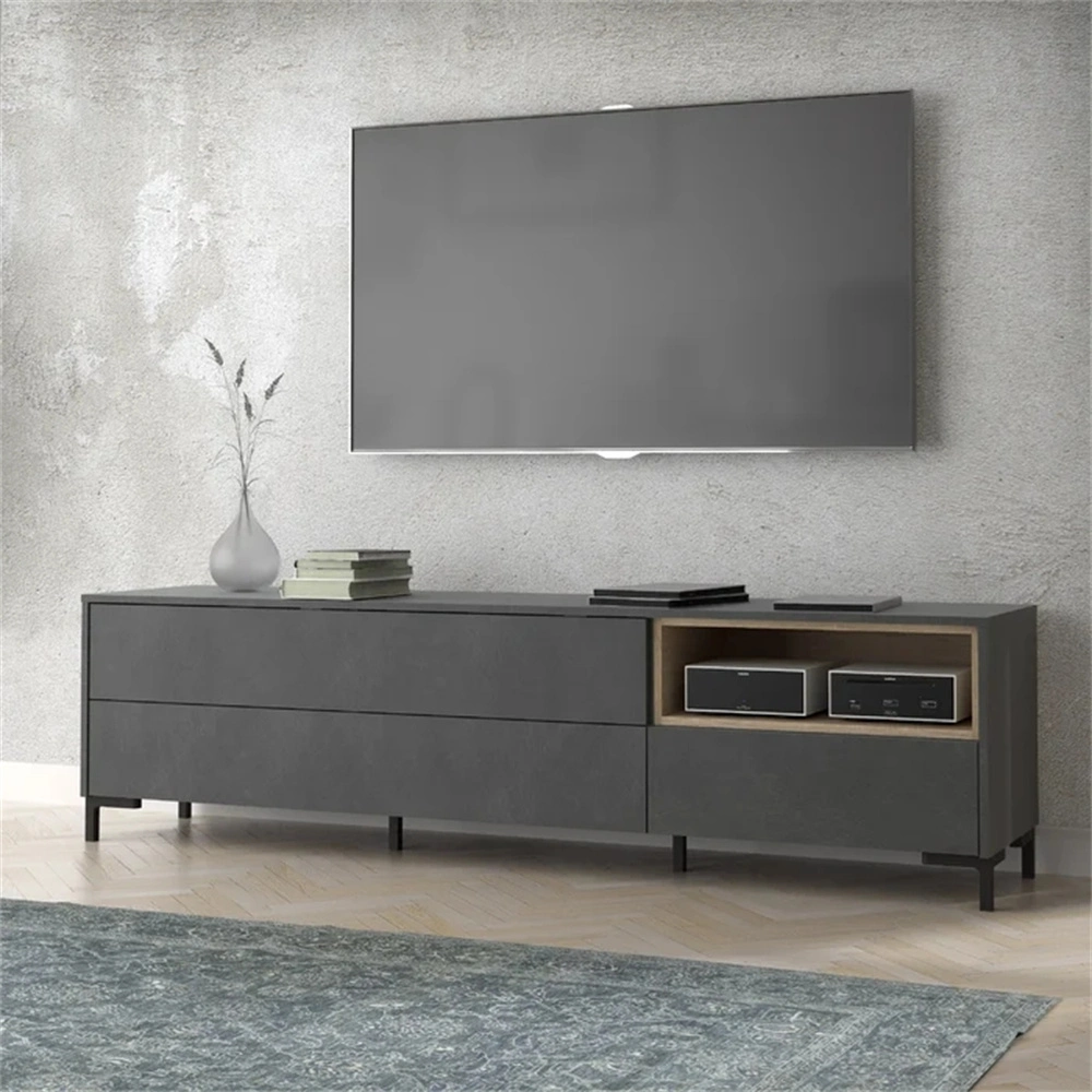 Herstellung Custom Modern Luxury Design hölzerne TV-Ständer Wohnzimmer Möbel