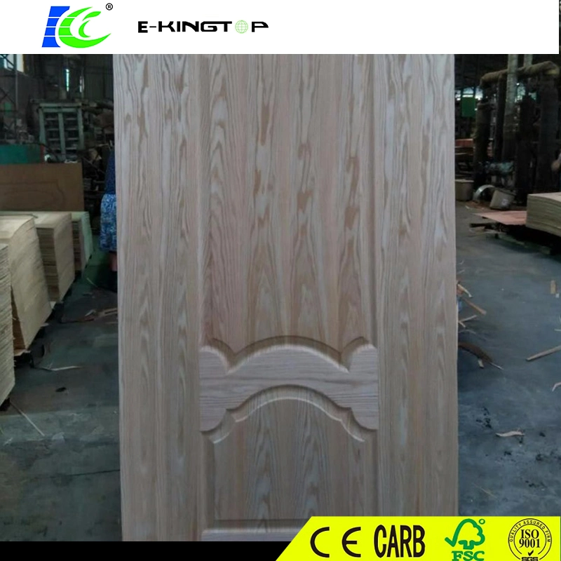 Factory Price Melamine or Veneer Moulded HDF Door Skin with 3.0-4.0mm