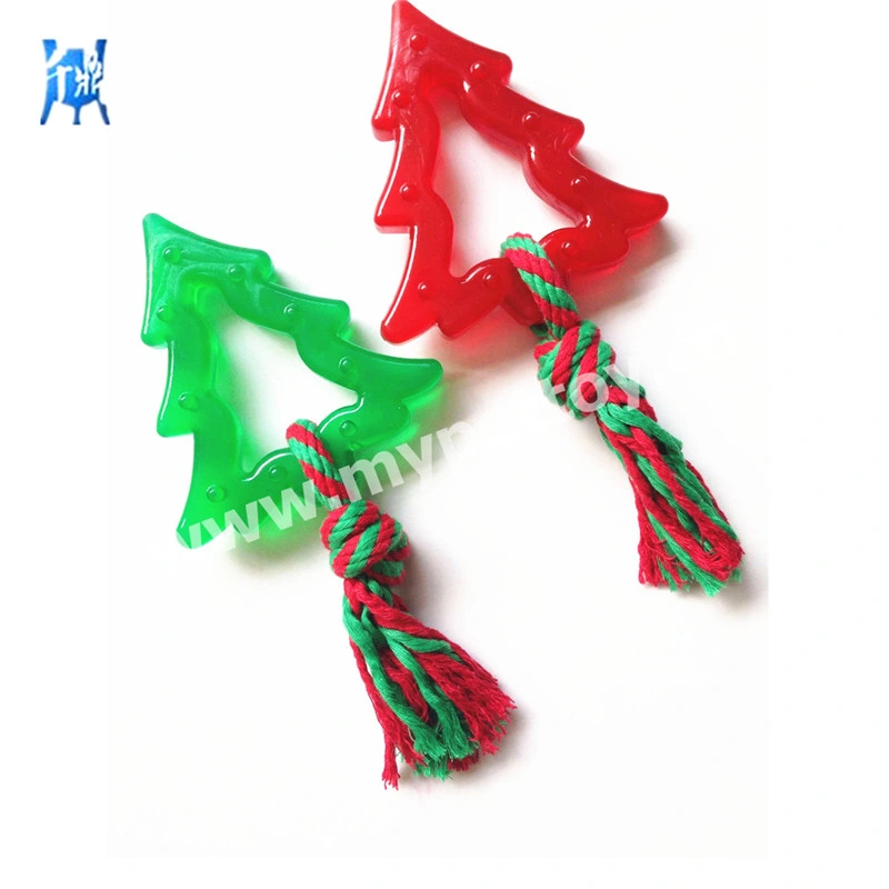 Soft TPR Material Snow Man Christmas Dog Gift Christmas Present Chewing Gel