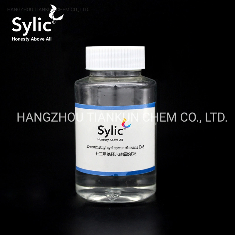 Sylic®Decamethylcyclopentasiloxane D6 de materia prima cosmética el aceite de silicona El Cuidado Personal productos químicos intermedios cosméticos