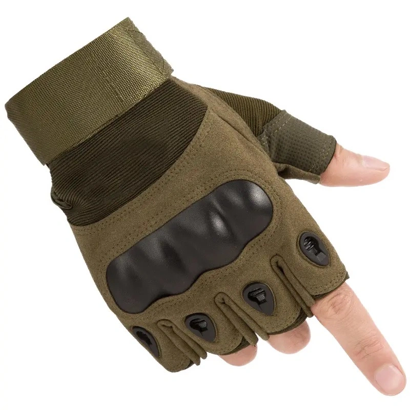 Wholesale/Supplier Half Finger Outdoor Sport Riding Cycling Combat Tactical Gloves