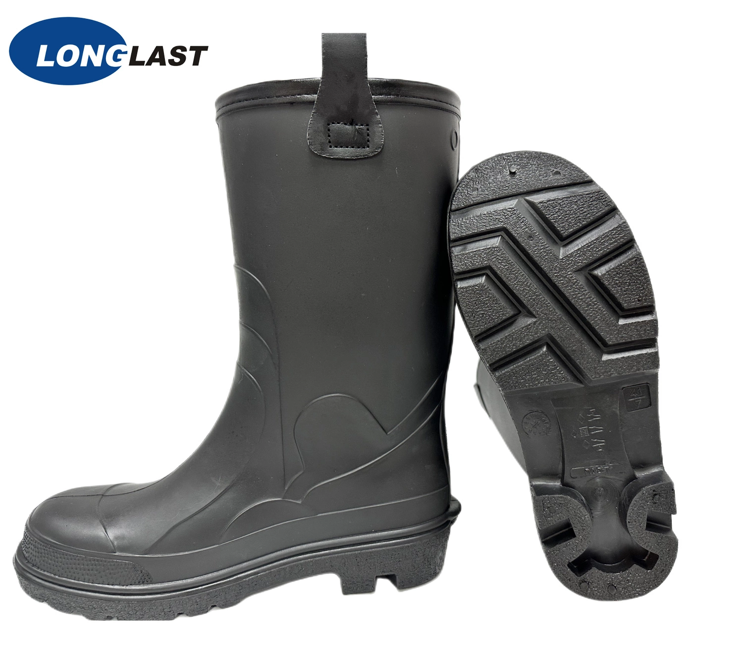 Low Fashion Black Comfortable Acid and Alkali Resistant PVC Work Safety Boots